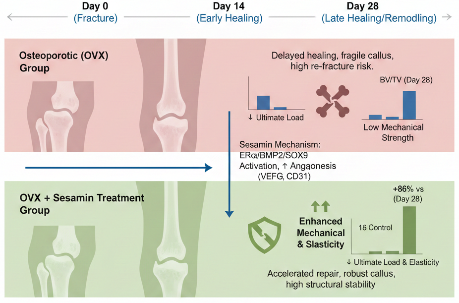 Sesamin Study for Osteoporotic Fracture Healing